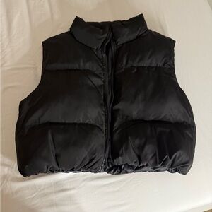 SHEIN Classic Black Puffer Vest